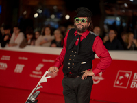 Vinicio Caposela attends the ''Natale Fuori Orario'' red carpet during the 19th Rome Film Festival at Auditorium Parco Della Musica in Rome,...