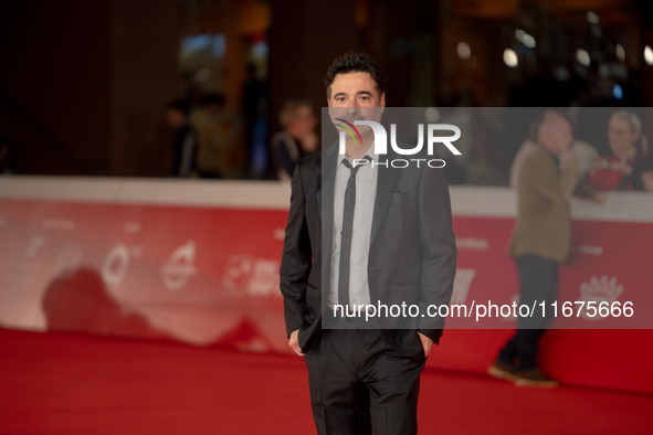 Gianfranco Firriolo attends the ''Natale Fuori Orario'' red carpet during the 19th Rome Film Festival at Auditorium Parco Della Musica in Ro...