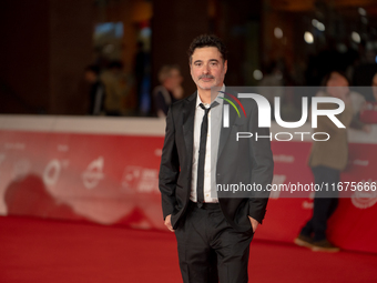 Gianfranco Firriolo attends the ''Natale Fuori Orario'' red carpet during the 19th Rome Film Festival at Auditorium Parco Della Musica in Ro...