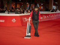 Vinicio Caposela attends the ''Natale Fuori Orario'' red carpet during the 19th Rome Film Festival at Auditorium Parco Della Musica in Rome,...