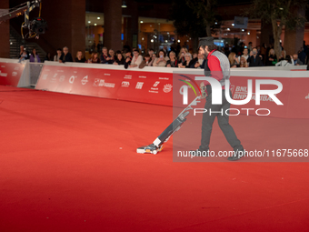 Vinicio Caposela attends the ''Natale Fuori Orario'' red carpet during the 19th Rome Film Festival at Auditorium Parco Della Musica in Rome,...