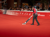 Vinicio Caposela attends the ''Natale Fuori Orario'' red carpet during the 19th Rome Film Festival at Auditorium Parco Della Musica in Rome,...