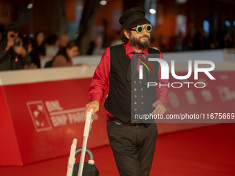 Vinicio Caposela attends the ''Natale Fuori Orario'' red carpet during the 19th Rome Film Festival at Auditorium Parco Della Musica in Rome,...