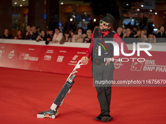 Vinicio Caposela attends the ''Natale Fuori Orario'' red carpet during the 19th Rome Film Festival at Auditorium Parco Della Musica in Rome,...