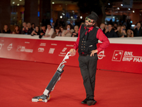 Vinicio Caposela attends the ''Natale Fuori Orario'' red carpet during the 19th Rome Film Festival at Auditorium Parco Della Musica in Rome,...