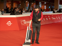 Vinicio Caposela attends the ''Natale Fuori Orario'' red carpet during the 19th Rome Film Festival at Auditorium Parco Della Musica in Rome,...