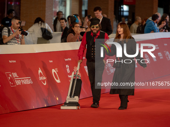 Vinicio Caposela attends the ''Natale Fuori Orario'' red carpet during the 19th Rome Film Festival at Auditorium Parco Della Musica in Rome,...