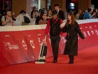 Vinicio Caposela attends the ''Natale Fuori Orario'' red carpet during the 19th Rome Film Festival at Auditorium Parco Della Musica in Rome,...