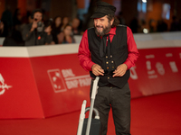 Vinicio Caposela attends the ''Natale Fuori Orario'' red carpet during the 19th Rome Film Festival at Auditorium Parco Della Musica in Rome,...