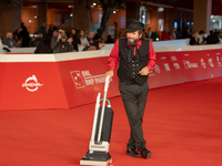 Vinicio Caposela attends the ''Natale Fuori Orario'' red carpet during the 19th Rome Film Festival at Auditorium Parco Della Musica in Rome,...