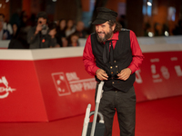 Vinicio Caposela attends the ''Natale Fuori Orario'' red carpet during the 19th Rome Film Festival at Auditorium Parco Della Musica in Rome,...