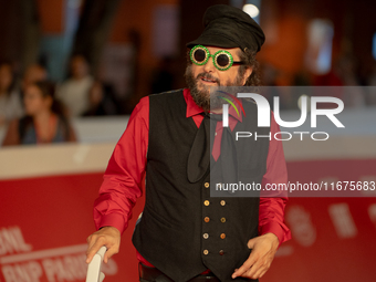 Vinicio Caposela attends the ''Natale Fuori Orario'' red carpet during the 19th Rome Film Festival at Auditorium Parco Della Musica in Rome,...