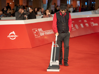 Vinicio Caposela attends the ''Natale Fuori Orario'' red carpet during the 19th Rome Film Festival at Auditorium Parco Della Musica in Rome,...