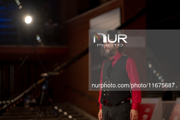 Vinicio Caposela attends the ''Natale Fuori Orario'' red carpet during the 19th Rome Film Festival at Auditorium Parco Della Musica in Rome,...