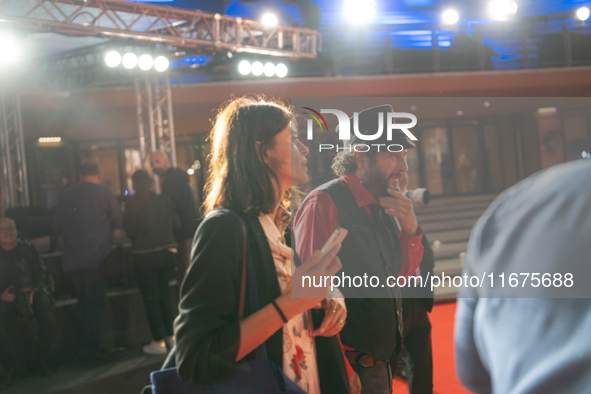 Vinicio Caposela attends the ''Natale Fuori Orario'' red carpet during the 19th Rome Film Festival at Auditorium Parco Della Musica in Rome,...