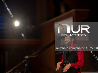 Vinicio Caposela attends the ''Natale Fuori Orario'' red carpet during the 19th Rome Film Festival at Auditorium Parco Della Musica in Rome,...