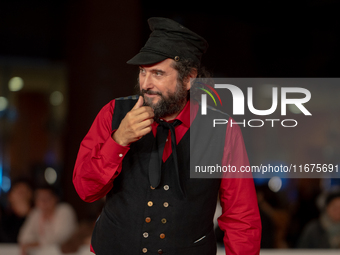 Vinicio Caposela attends the ''Natale Fuori Orario'' red carpet during the 19th Rome Film Festival at Auditorium Parco Della Musica in Rome,...