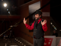 Vinicio Caposela attends the ''Natale Fuori Orario'' red carpet during the 19th Rome Film Festival at Auditorium Parco Della Musica in Rome,...