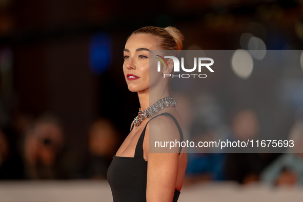 Silvia Salis attends the ''Paradiso in Vendita'' red carpet during the 19th Rome Film Festival at Auditorium Parco Della Musica in Rome, Ita...