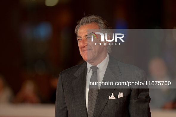 Luca Barbareschi attends the ''Paradiso in Vendita'' red carpet during the 19th Rome Film Festival at Auditorium Parco Della Musica in Rome,...