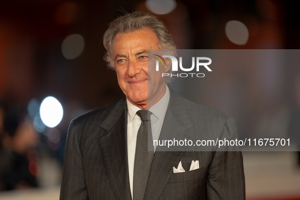 Luca Barbareschi attends the ''Paradiso in Vendita'' red carpet during the 19th Rome Film Festival at Auditorium Parco Della Musica in Rome,...