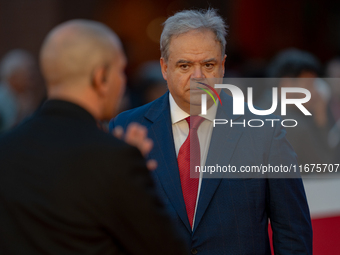 Paolo Condo attends the ''U.S. Palmese'' red carpet during the 19th Rome Film Festival at Auditorium Parco Della Musica in Rome, Italy, on O...