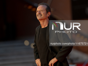 Rocco Papaleo attends the ''U.S. Palmese'' red carpet during the 19th Rome Film Festival at Auditorium Parco Della Musica in Rome, Italy, on...