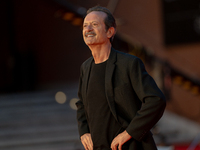 Rocco Papaleo attends the ''U.S. Palmese'' red carpet during the 19th Rome Film Festival at Auditorium Parco Della Musica in Rome, Italy, on...