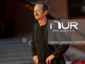 Rocco Papaleo attends the ''U.S. Palmese'' red carpet during the 19th Rome Film Festival at Auditorium Parco Della Musica in Rome, Italy, on...