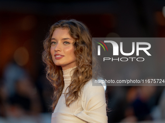 Giulia Maenza attends the ''U.S. Palmese'' red carpet during the 19th Rome Film Festival at Auditorium Parco Della Musica in Rome, Italy, on...