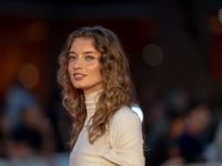 Giulia Maenza attends the ''U.S. Palmese'' red carpet during the 19th Rome Film Festival at Auditorium Parco Della Musica in Rome, Italy, on...