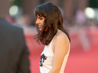 Aurora Calabresi attends the ''U.S. Palmese'' red carpet during the 19th Rome Film Festival at Auditorium Parco Della Musica in Rome, Italy,...