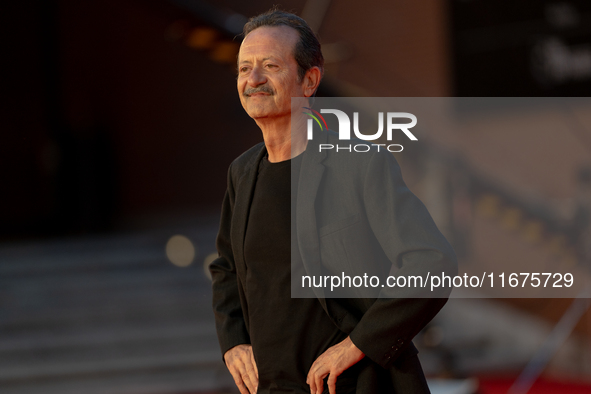 Rocco Papaleo attends the ''U.S. Palmese'' red carpet during the 19th Rome Film Festival at Auditorium Parco Della Musica in Rome, Italy, on...