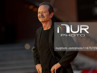 Rocco Papaleo attends the ''U.S. Palmese'' red carpet during the 19th Rome Film Festival at Auditorium Parco Della Musica in Rome, Italy, on...