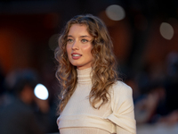 Giulia Maenza attends the ''U.S. Palmese'' red carpet during the 19th Rome Film Festival at Auditorium Parco Della Musica in Rome, Italy, on...