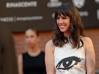 Aurora Calabresi attends the ''U.S. Palmese'' red carpet during the 19th Rome Film Festival at Auditorium Parco Della Musica in Rome, Italy,...