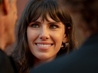 Aurora Calabresi attends the ''U.S. Palmese'' red carpet during the 19th Rome Film Festival at Auditorium Parco Della Musica in Rome, Italy,...