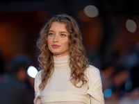 Giulia Maenza attends the ''U.S. Palmese'' red carpet during the 19th Rome Film Festival at Auditorium Parco Della Musica in Rome, Italy, on...