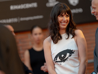 Aurora Calabresi attends the ''U.S. Palmese'' red carpet during the 19th Rome Film Festival at Auditorium Parco Della Musica in Rome, Italy,...