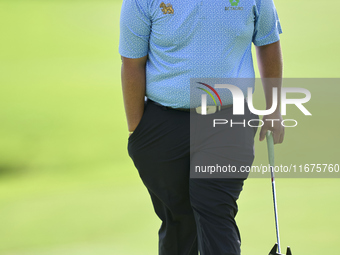 Kiradech Aphibarnrat of Thailand walks on the 16th green on day one of the Estrella Damm N.A. Andalucia Masters 2024 at Real Club de Golf So...