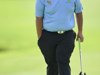 Kiradech Aphibarnrat of Thailand walks on the 16th green on day one of the Estrella Damm N.A. Andalucia Masters 2024 at Real Club de Golf So...