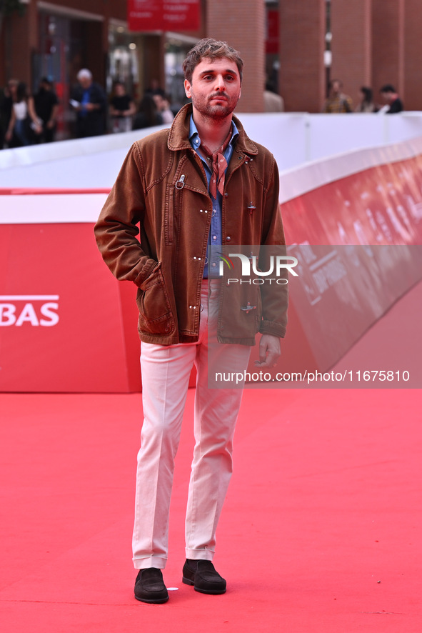 Flavio Furno attends the ''Marko Polo'' red carpet during the 19th Rome Film Festival at Auditorium Parco Della Musica in Rome, Italy, on Oc...