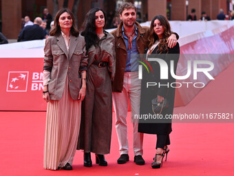 Elisa Fuksas, Elisa Casseri, Flavio Furno, and Lavinia Fuksas attend the ''Marko Polo'' red carpet during the 19th Rome Film Festival at Aud...