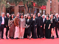 Benedetto Habib, Elisa Casseri, Flavio Furno, Elisa Fuksas, Lavinia Fuksas, Lucia Votoni, cast and crew attend the ''Marko Polo'' red carpet...