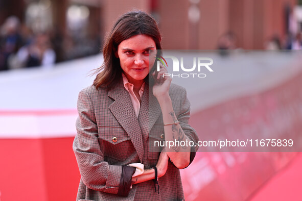 Elisa Fuksas attends the ''Marko Polo'' red carpet during the 19th Rome Film Festival at Auditorium Parco Della Musica in Rome, Italy, on Oc...