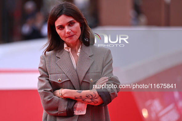 Elisa Fuksas attends the ''Marko Polo'' red carpet during the 19th Rome Film Festival at Auditorium Parco Della Musica in Rome, Italy, on Oc...