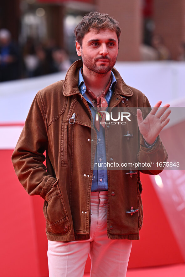 Flavio Furno attends the ''Marko Polo'' red carpet during the 19th Rome Film Festival at Auditorium Parco Della Musica in Rome, Italy, on Oc...