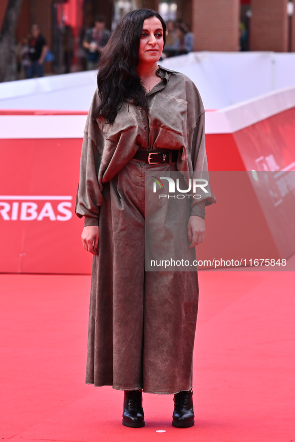 Elisa Casseri attends the ''Marko Polo'' red carpet during the 19th Rome Film Festival at Auditorium Parco Della Musica in Rome, Italy, on O...