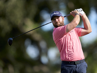 Jordan Smith of England tees off on the 12th hole on day one of the Estrella Damm N.A. Andalucia Masters 2024 at Real Club de Golf Sotogrand...