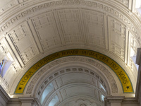 In Lisbon, Portugal, on October 17, 2024, a general view inside the Basilica of Fatima in Portugal shows Fatima becoming a pilgrimage destin...